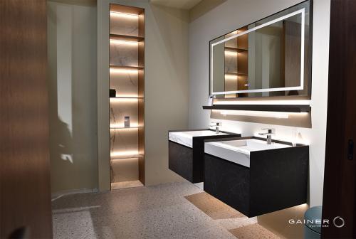 3MM极简超薄“金属+岩板”浴室柜，刷爆技术和颜值上限